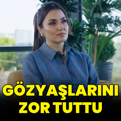 Gözyaşlarını zor tuttu