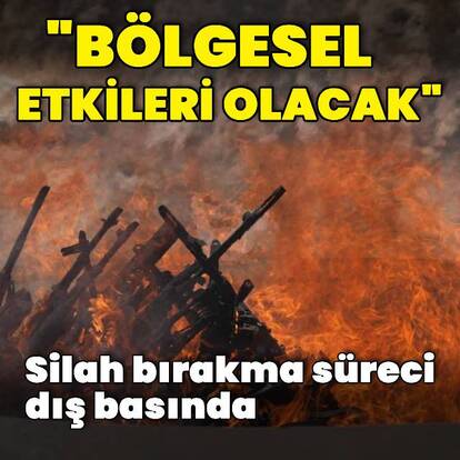 Silah bırakma süreci dış basında