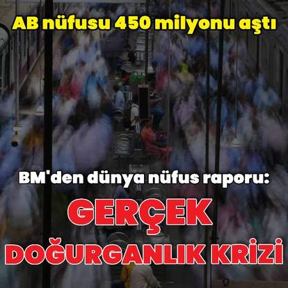 AB nüfusu 450 milyonu aştı