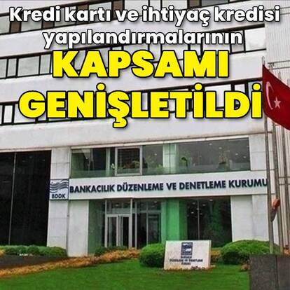 Kredi kartı ve ihtiyaç kredisi yapılandırmaları