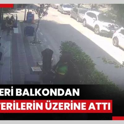 Sultangazi'de kıraathane sahibiyle tartıştı; çöpleri balkondan müşterilerin üzerine attı