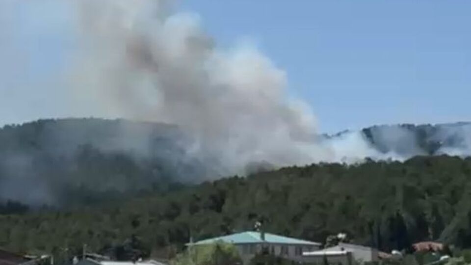 Aydos'ta yangın çıktı