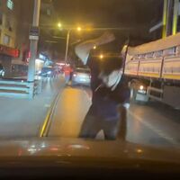 Güngören'de yol verme kavgası!