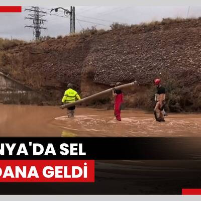 İspanya'da sel meydana geldi