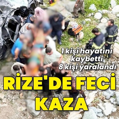 Rize'de kaza! Ölü ve yaralılar var
