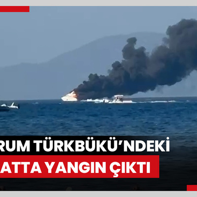 Bodrum Türkbükü’ndeki bir yatta yangın çıktı. Yangın, büyük paniğe neden oldu