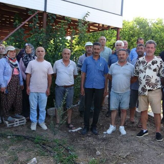 Mezitli'de köylülere "arazi çetesi" şoku