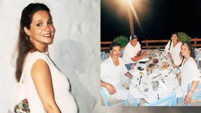 Ünlü oyuncular tatilde buluştu