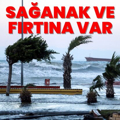 Sağanak yağmur ve kuvvetli rüzgar uyarısı