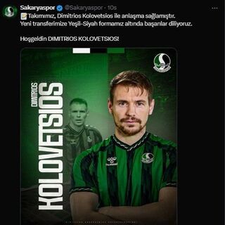 Kolovetsios, Sakaryaspor'da - HT Spor