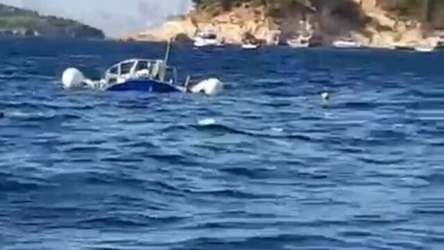 Heybeliada açıklarında motoryat tekneye çarptı