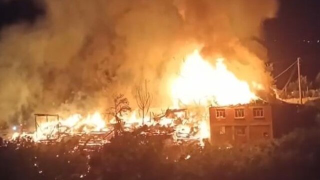 Bolu'da köyde büyük yangın! Evler küle döndü, hayvanlar öldü