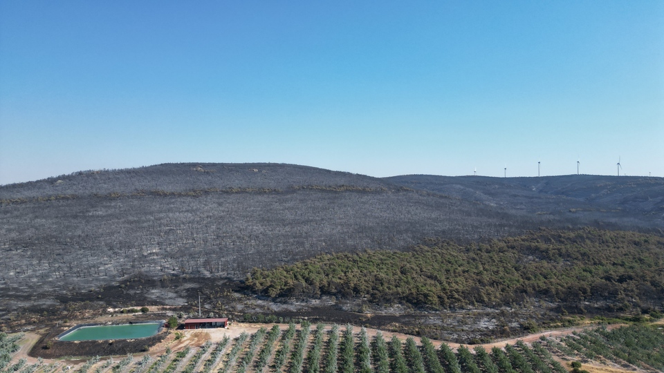 Şarköy yangınından geriye kalan...