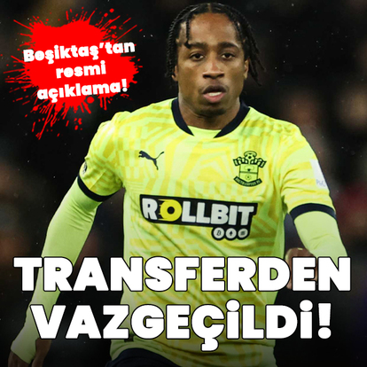 Beşiktaş transferden vazgeçti!