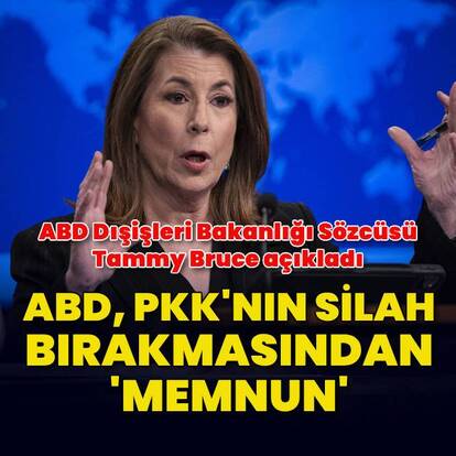 ABD, PKK'nın silah bırakmasını "memnuniyetle" karşıladı