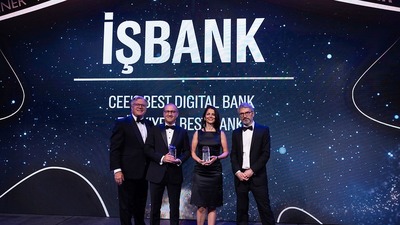 İş Bankası'na Orta ve Doğu Avrupa'nın en iyi dijital bankası ödülü
