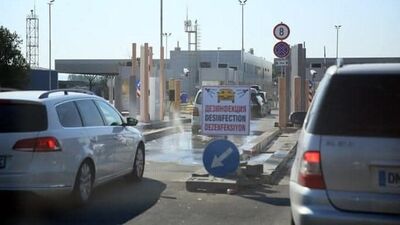 Sınır kapısında dezenfeksiyon ücreti kaldırıldı