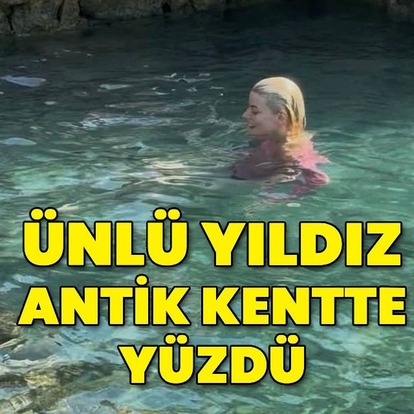 Ünlü yıldız Antik Kent Lymra’da yüzdü