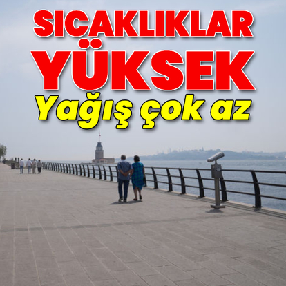 Sıcaklıklar yüksek, yağış çok az