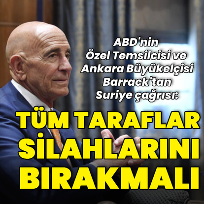 Barrack'tan Suriye'deki taraflara silah bırakma çağrısı