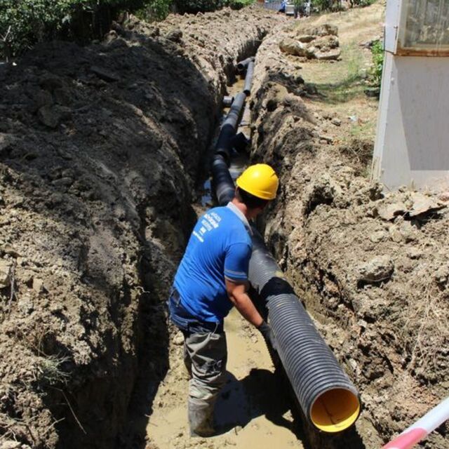 Kumluca Göllü'ye yeni kanalizasyon hattı