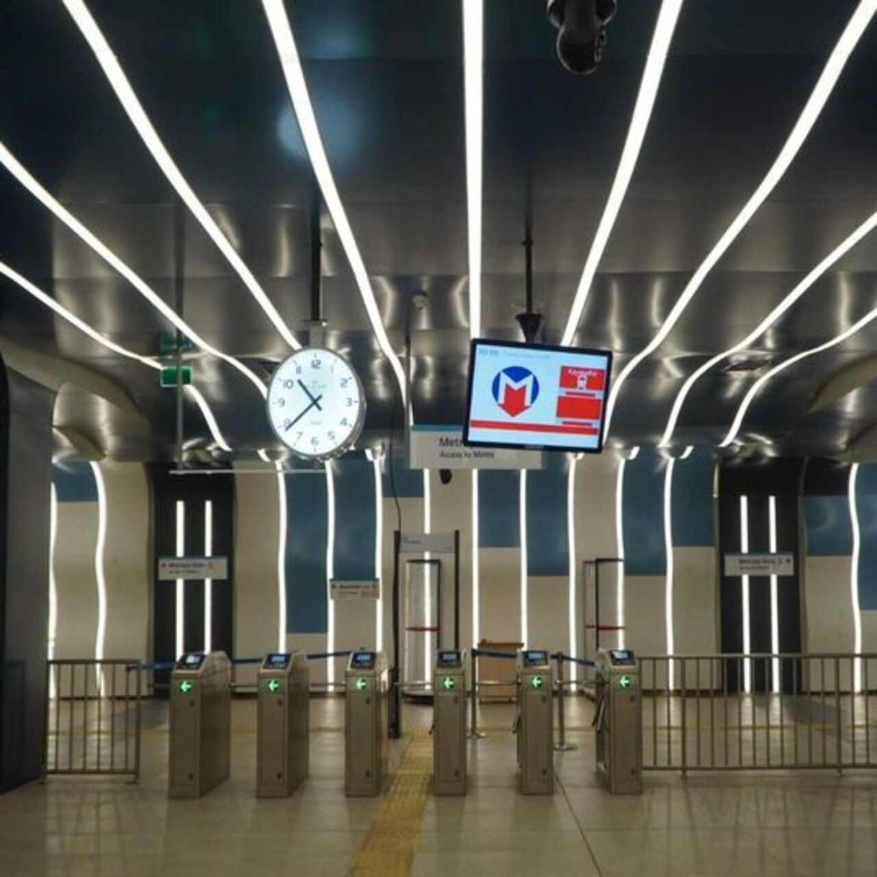 Bu metro istasyonları kapalı