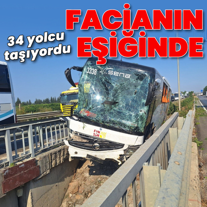34 yolcuyla köprüde sıkıştı!