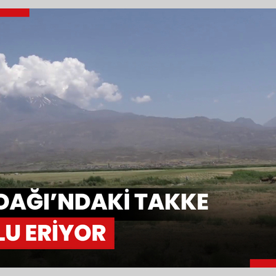 Ağrı Dağı’ndaki takke buzulu eriyor; 37 yılda yüzde 41 küçüldü