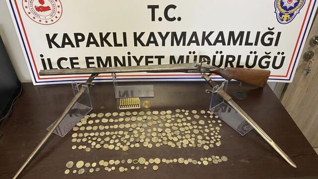 Tekirdağ'da 256 obje ele geçirildi
