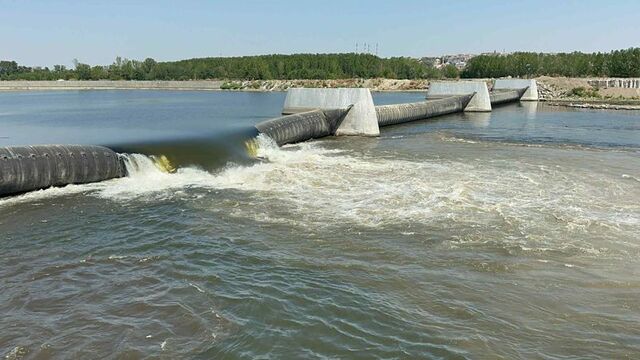 Hidroelektrik santralinden Meriç'e su salındı