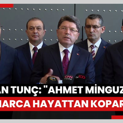 Bakan Tunç: "Ahmet Minguzzinin hunharca hayattan koparılması hepimizi derinden sarsmıştır"