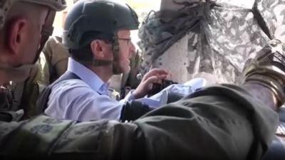 İsrail Cumhurbaşkanı Gazze'ye gitti