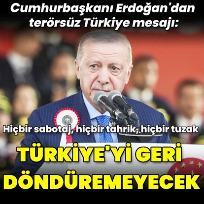 Cumhurbaşkanı Erdoğan'dan açıklamalar