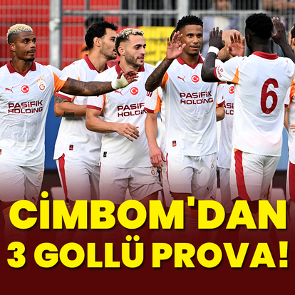Galatasaray'dan 3 gollü prova!