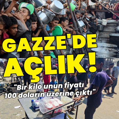 Gazze'de açlık: 'Bir torba un için ölmeye razıyım'