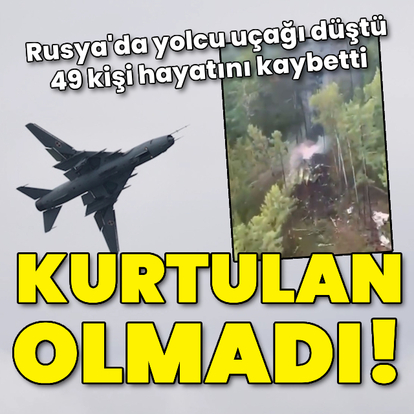 Rus yolcu uçağı düştü