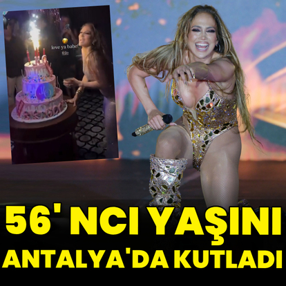 56'ncı yaşını Antalya'da kutladı