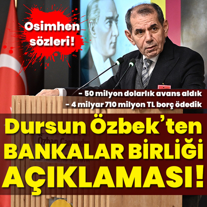 Dursun Özbek'ten Bankalar Birliği açıklaması!