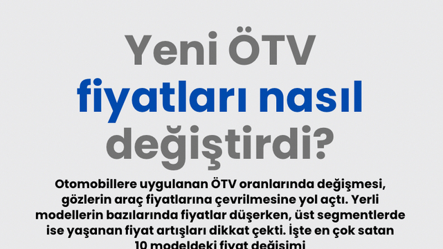 Yeni ÖTV fiyatları nasıl değiştirdi?