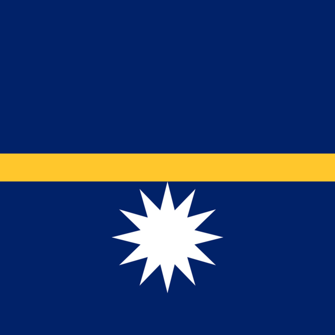 Nauru bayrağı nedir? 