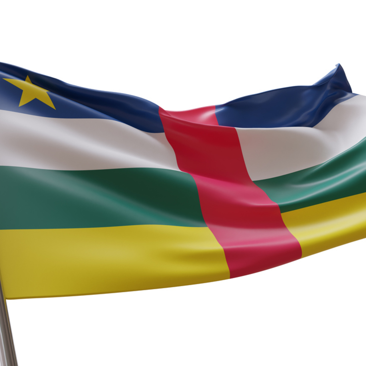 Orta Afrika Cumhuriyeti bayrağı nedir?