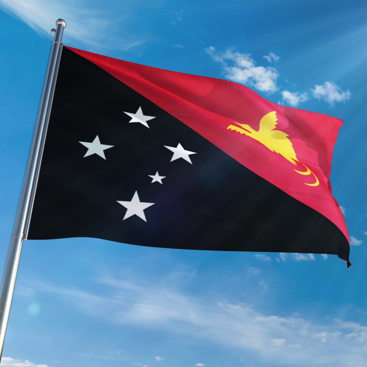 Papua Yeni Gine bayrağı nedir?