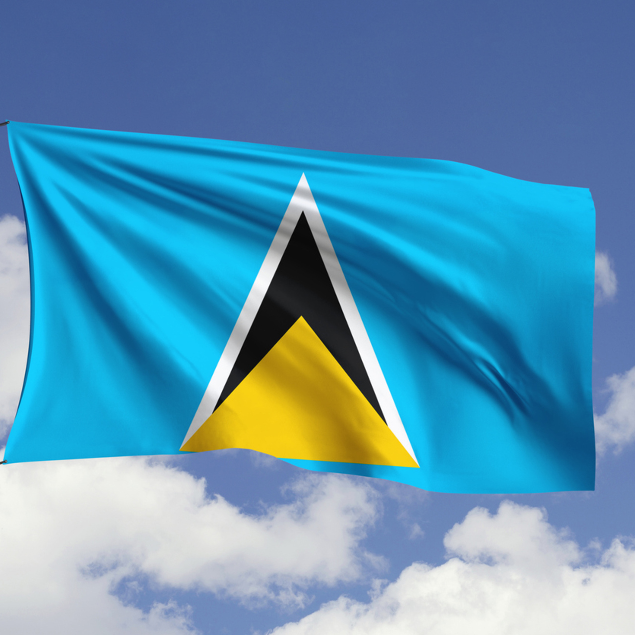 Saint Lucia bayrağı nedir?