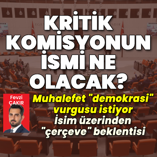 Kritik komisyonun ismi ne olacak?