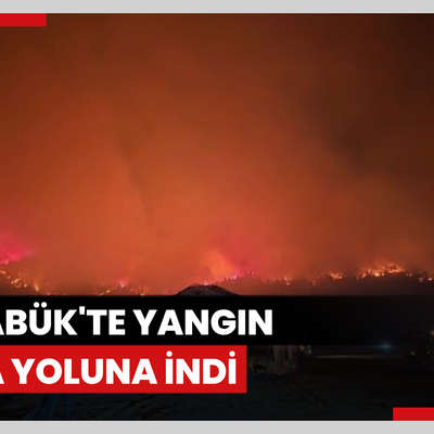 Karabük'teki yangın Ankara kara yoluna yaklaştı