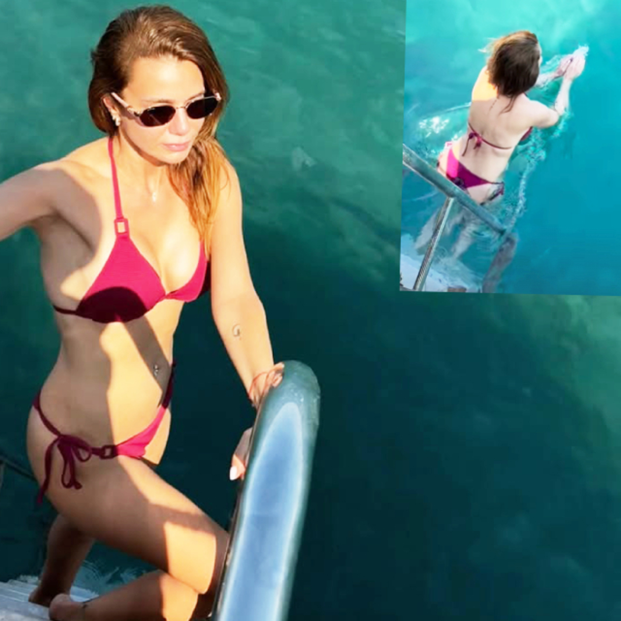 Antalya tatilinde serinledi
