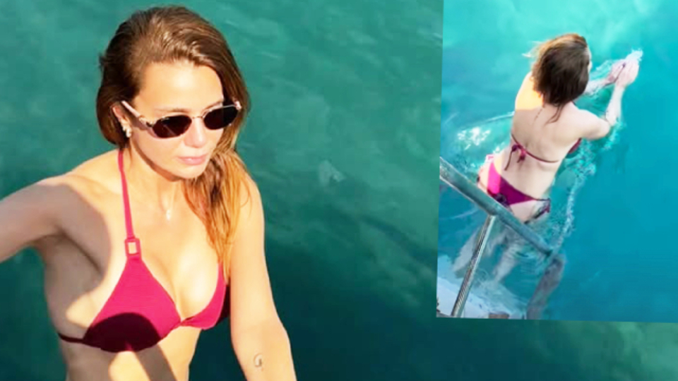 Antalya tatilinde serinledi