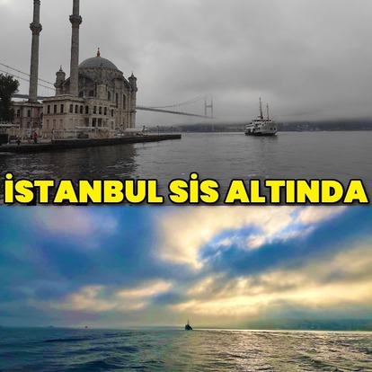 İstanbul sis altında