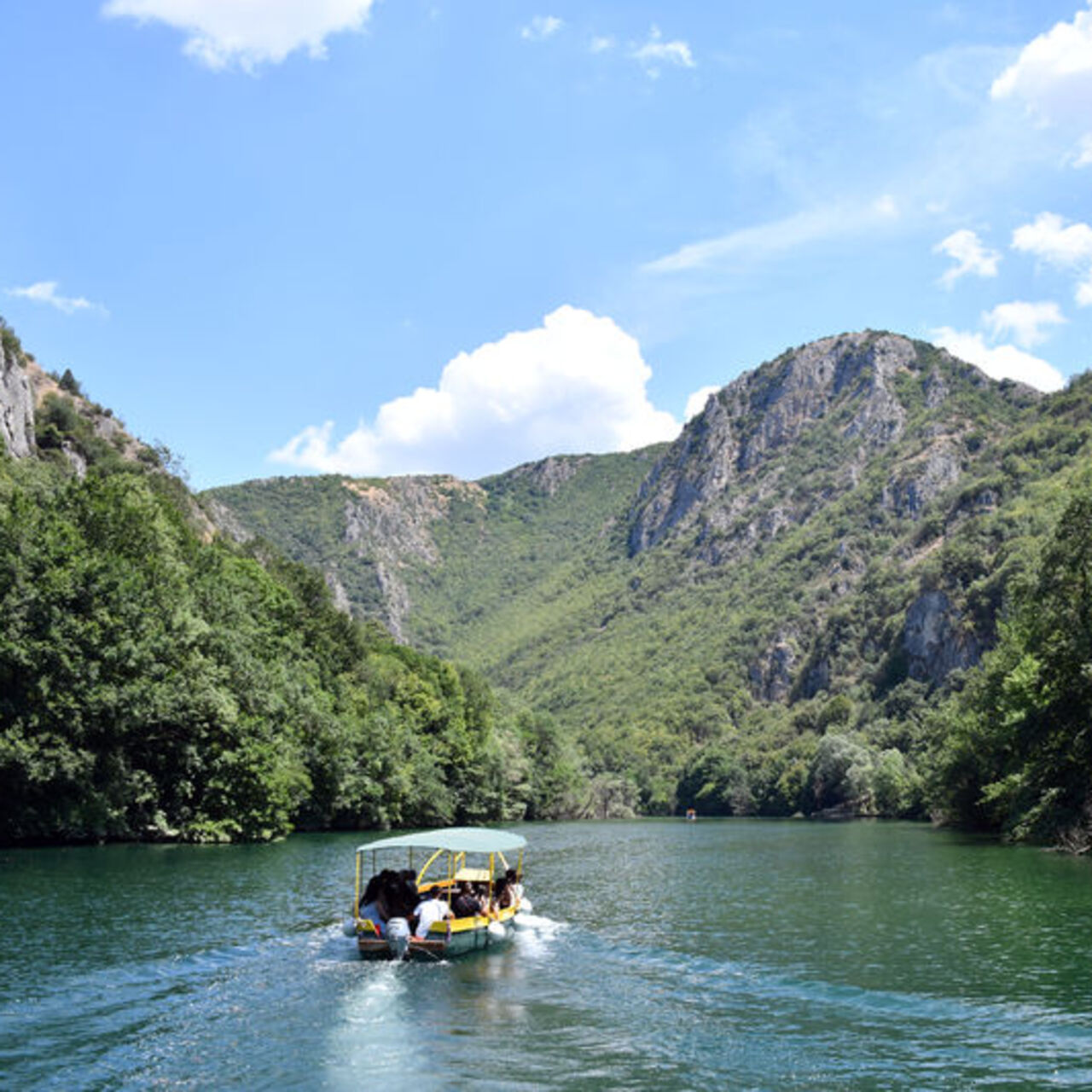 Gri ve yeşilin buluştuğu doğa harikası