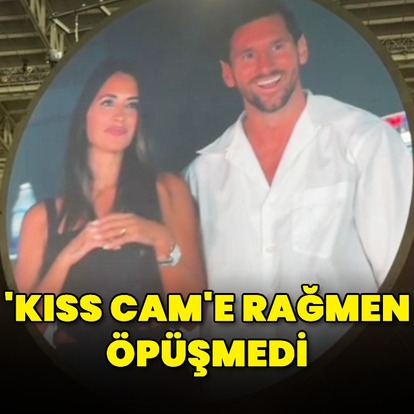 'Kiss Cam'e rağmen öpüşmedi